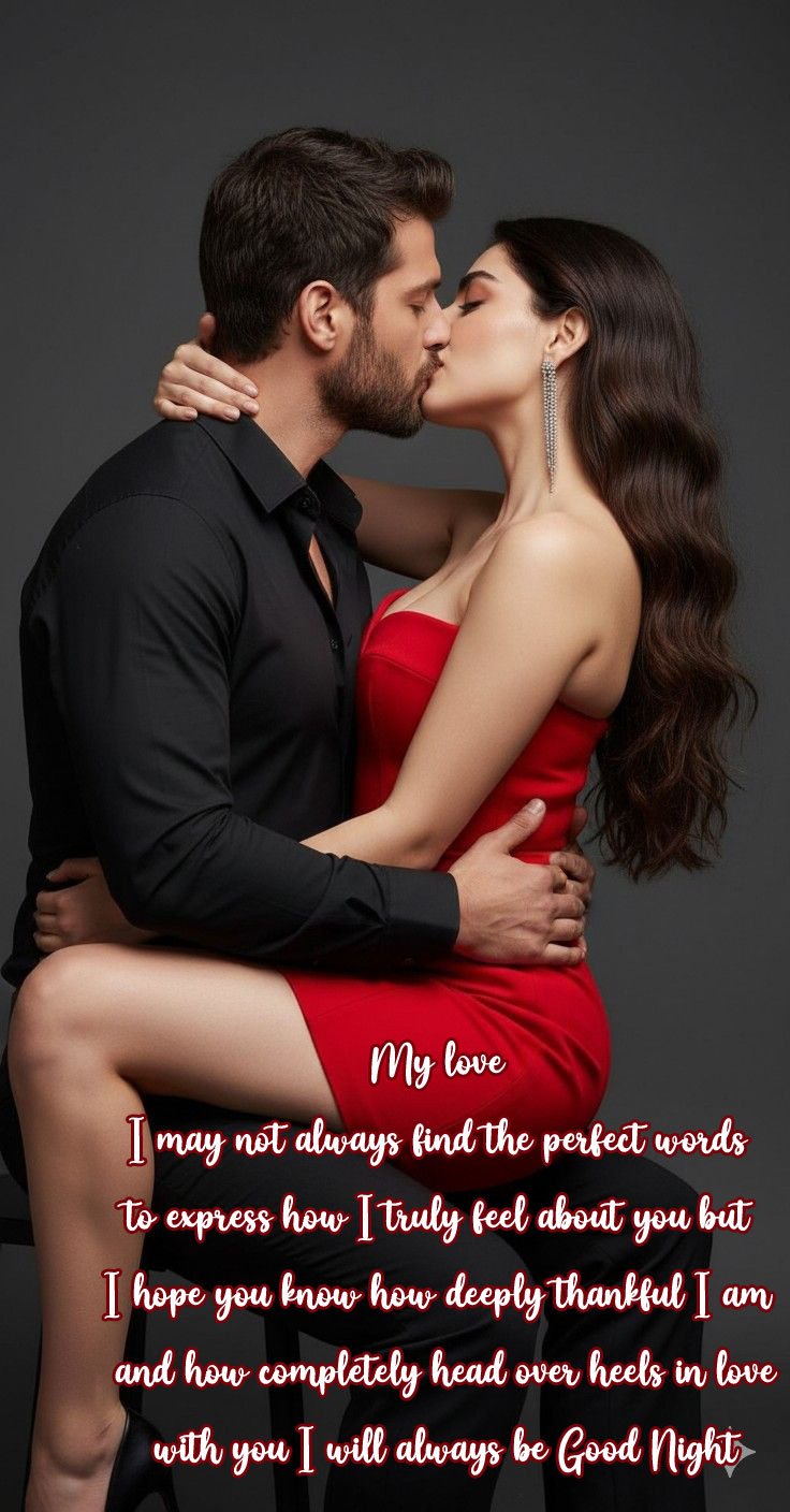 Good night with love kiss images