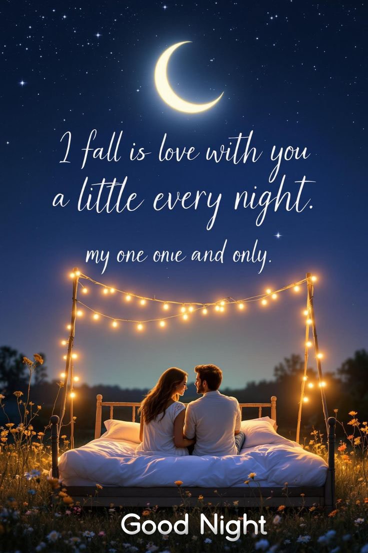 Good night with romantic images