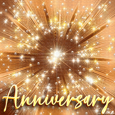Happy Anniversary Sparkling Glitter