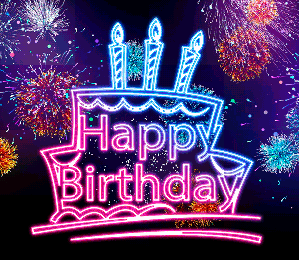 Happy Birthday Fireworks Gif