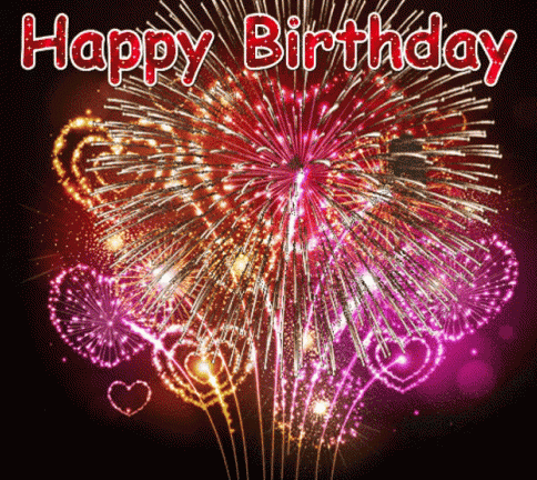 Happy Birthday Fireworks Gif With Sound