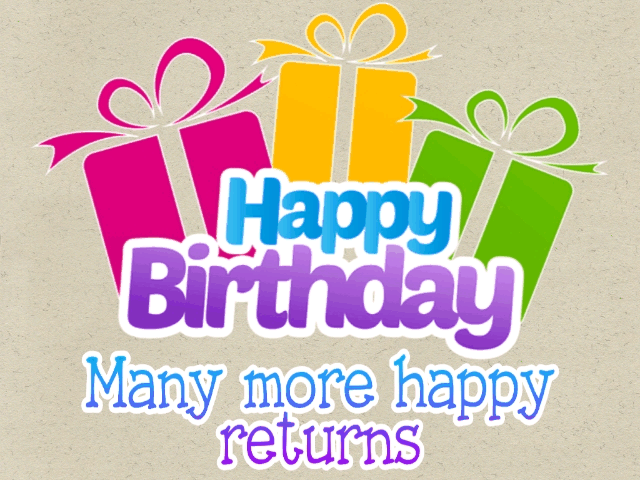 Wishing a coworker and colleague a very happy birthday with a fun GIF