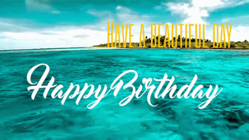 Happy Birthday Gif with beautiful scenery images