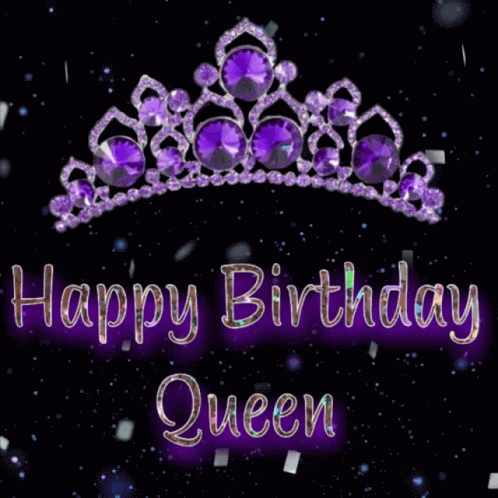 Glitter Happy Birthday Girlfriend Gif
