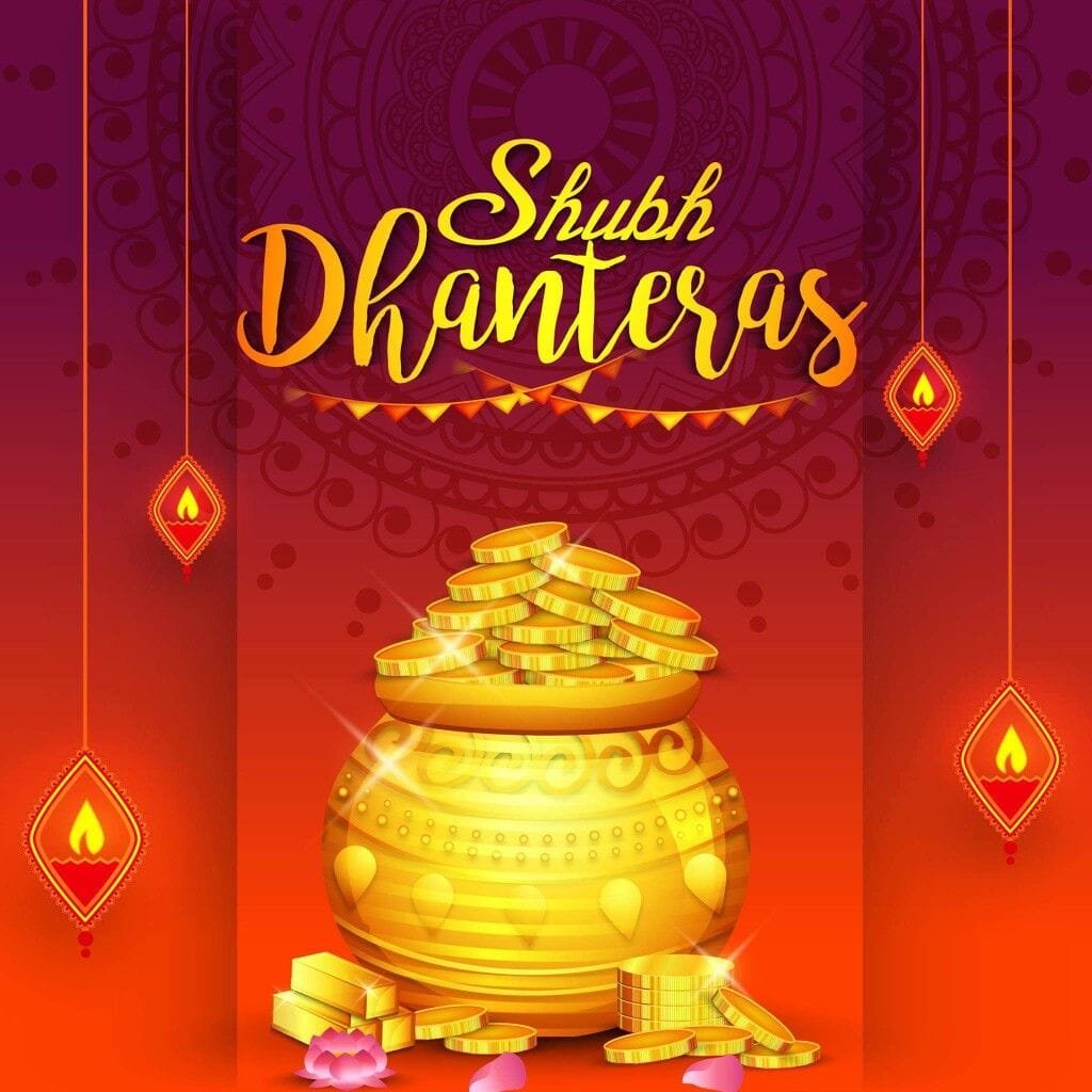 Happy dhanteras photo for status