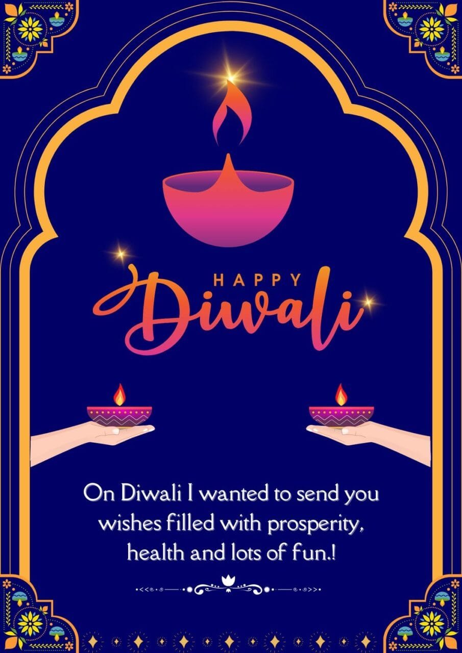 Happy diwali simple wishes in english