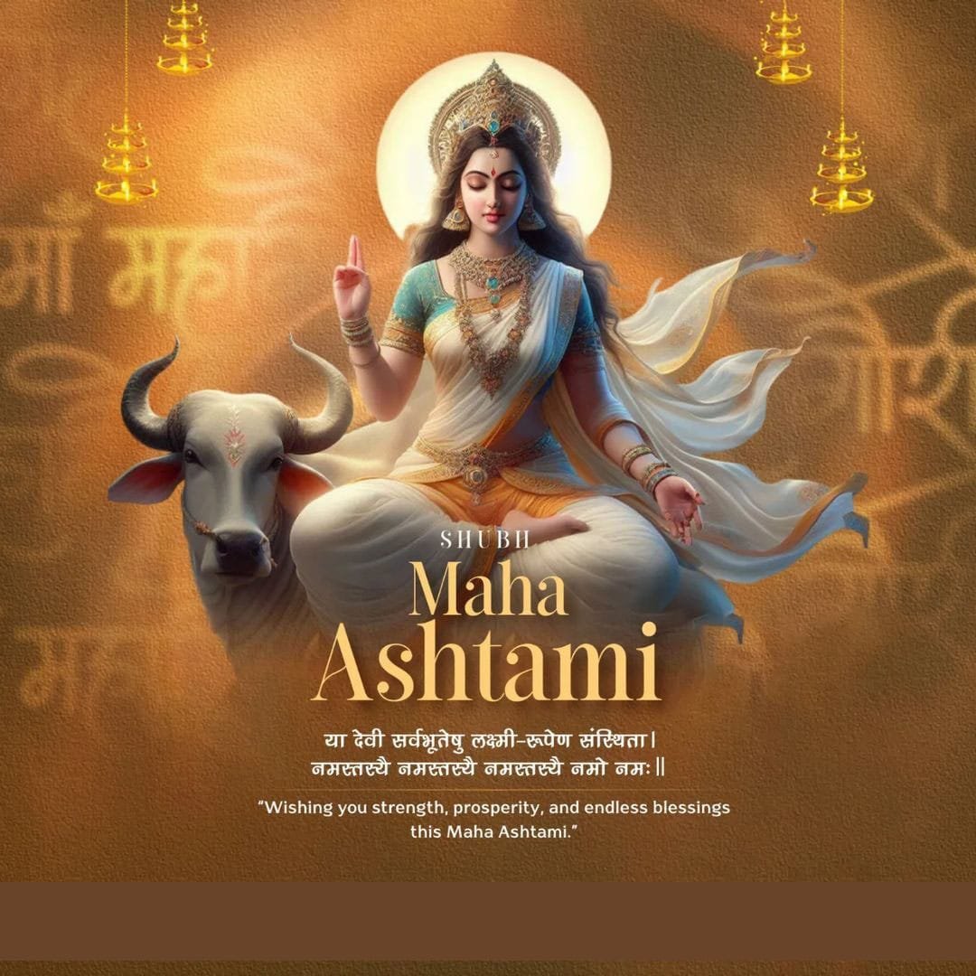 Happy durga ashtami greetings