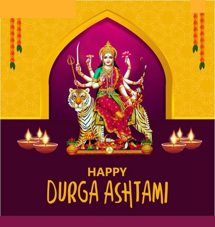 Happy durga ashtami photo