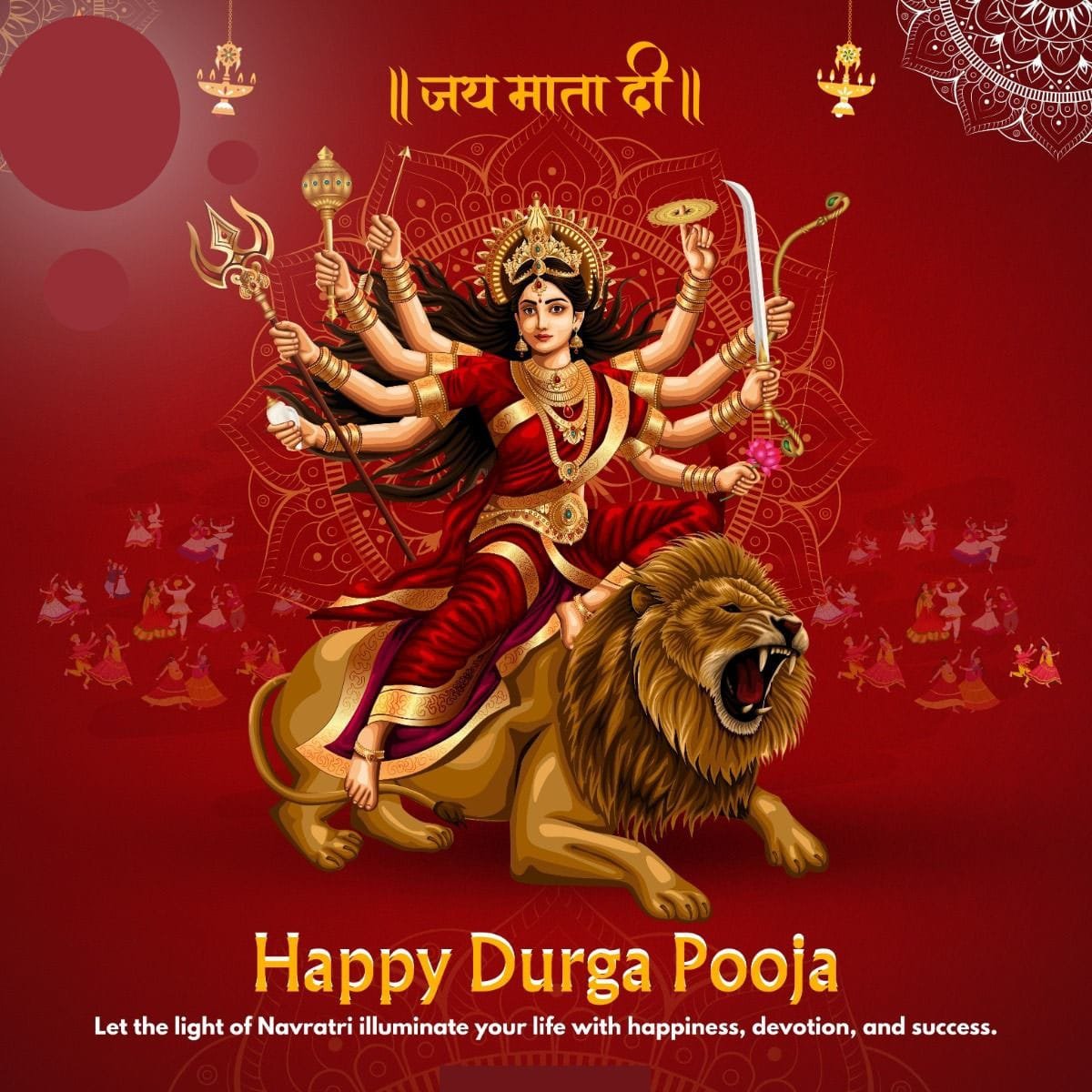 Happy durga puja photo