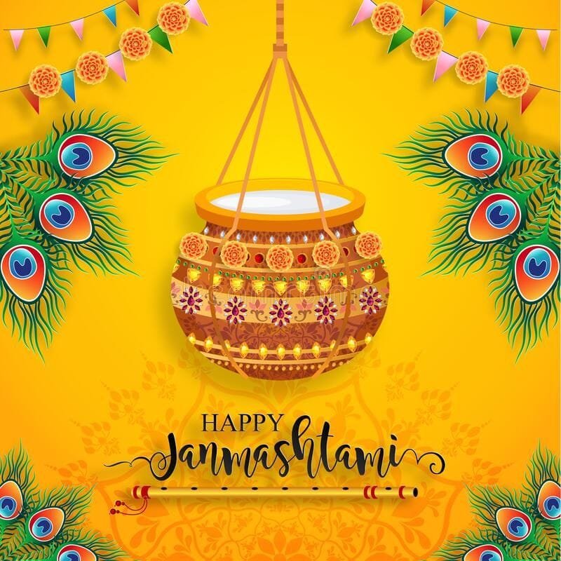 Happy krishna janmashtami images hd