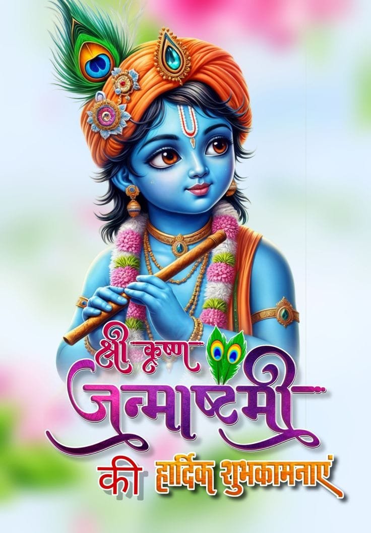 Happy krishna janmashtami ki hardik shubhkamnaye in hindi