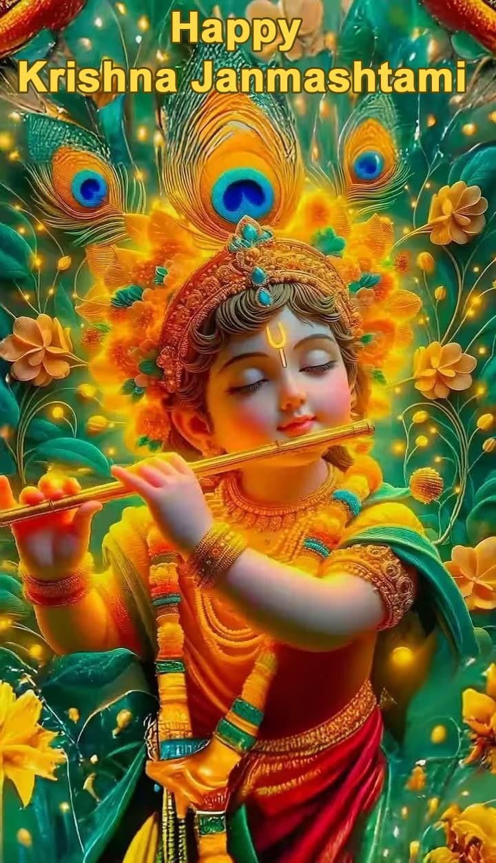 Happy krishna janmashtami whatsapp status