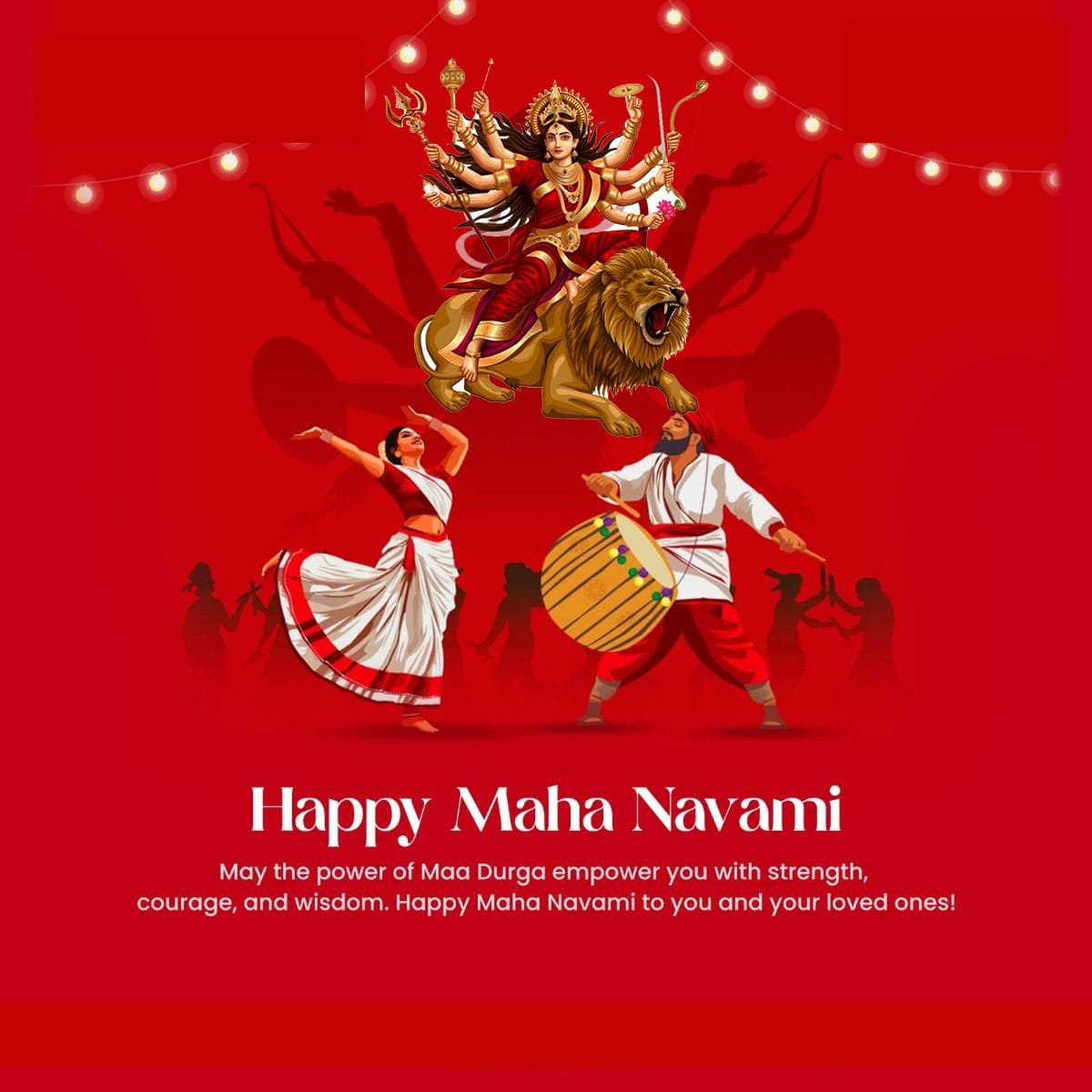 Happy maha navami wishes photo