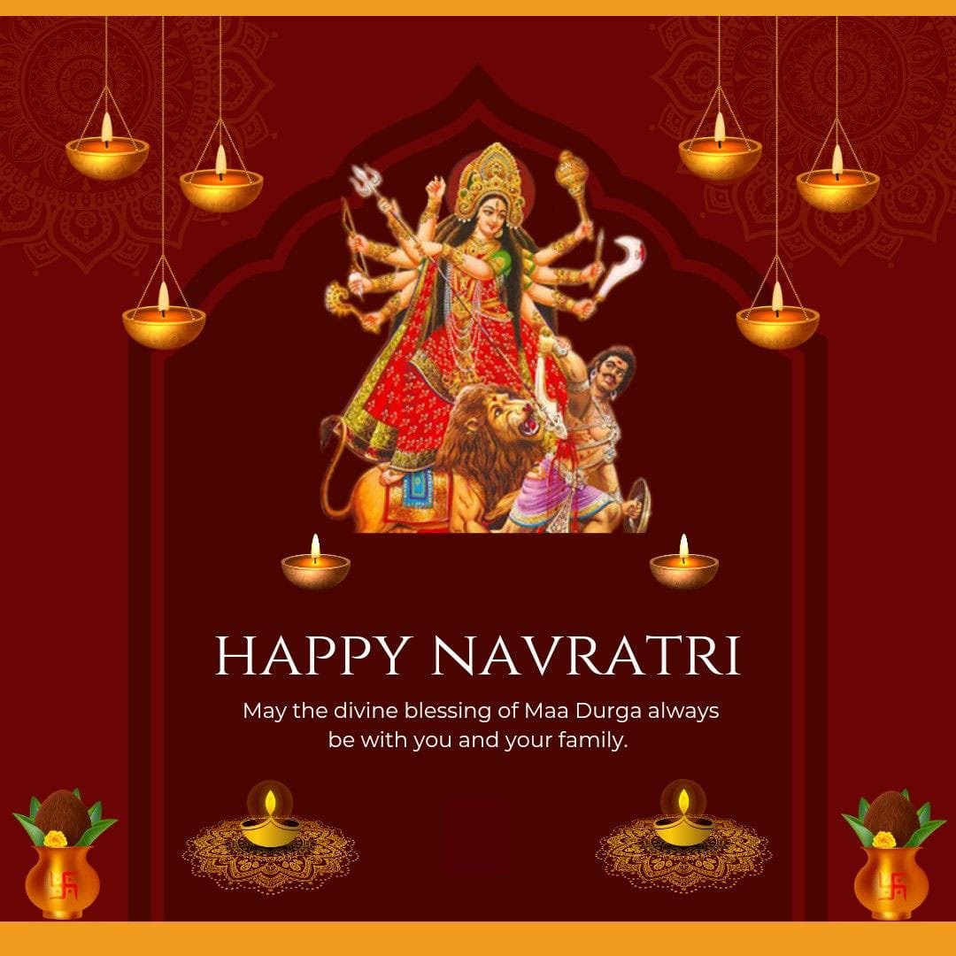 Happy navratri wishes images with quotes