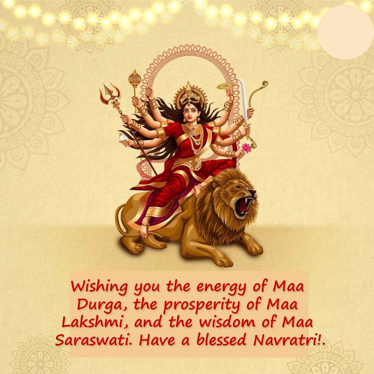 Happy navratri wishes text msg