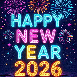 Happy new year 2025 animated gif