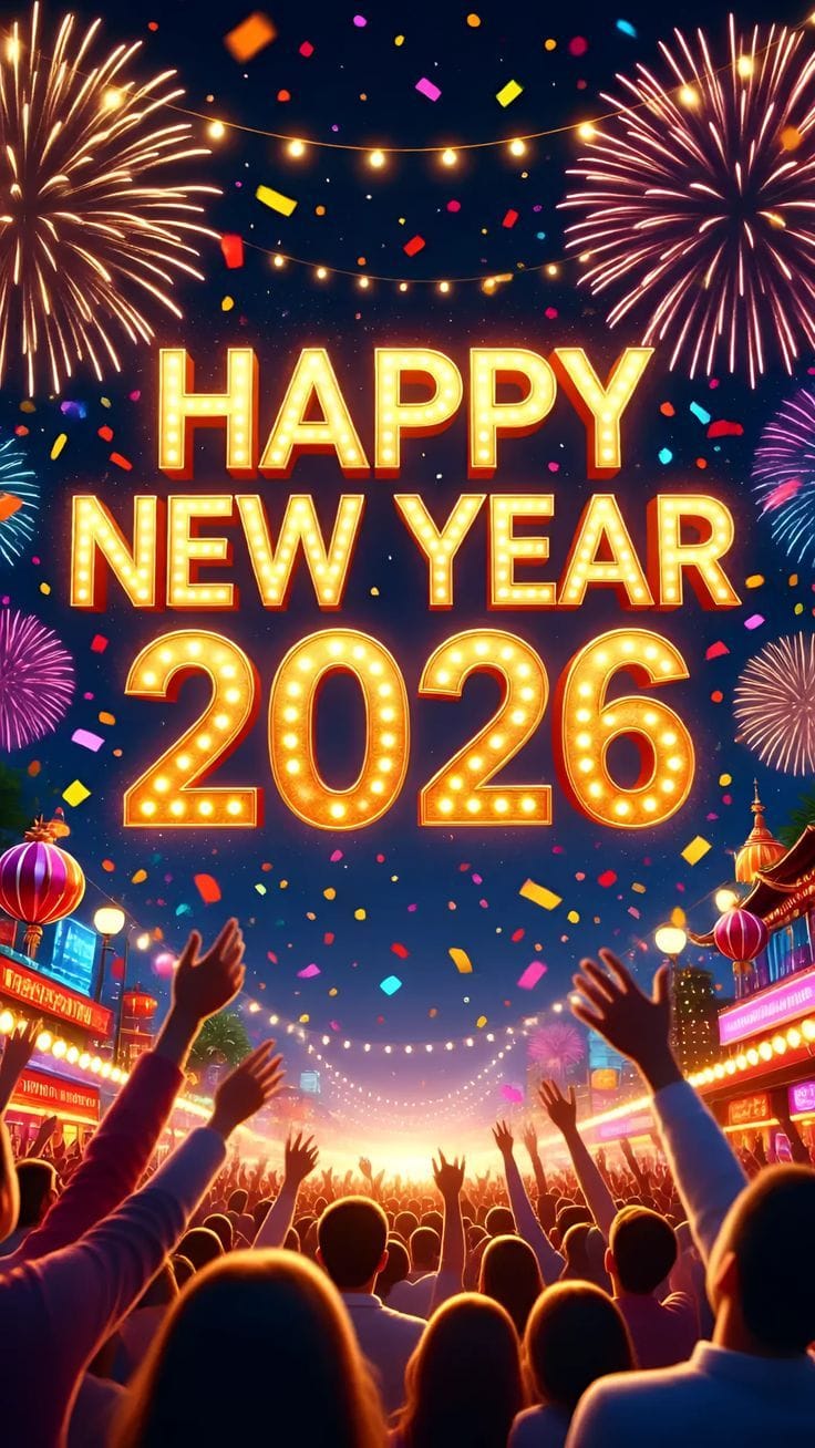 Happy new year 2026 hd wallpaper