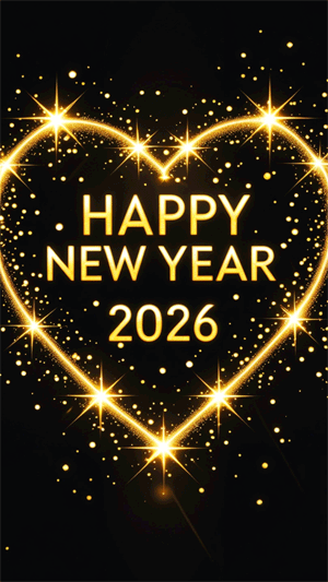 Happy new year 2026 love gif