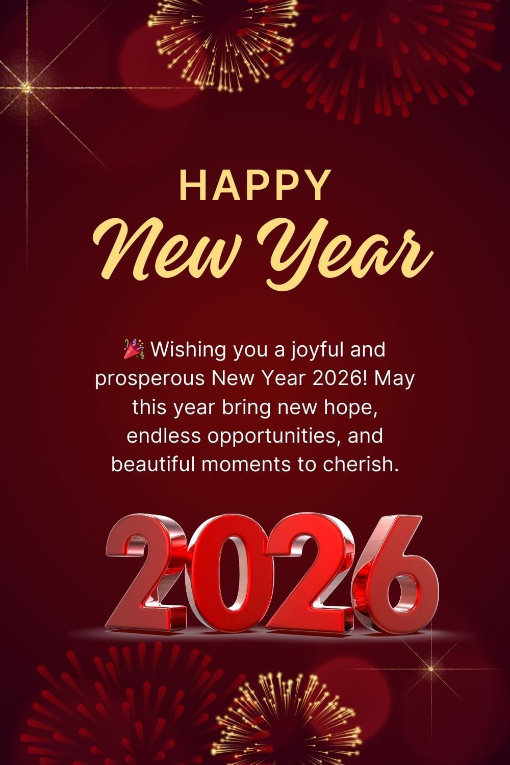 Best happy new year 2026 wishes with images