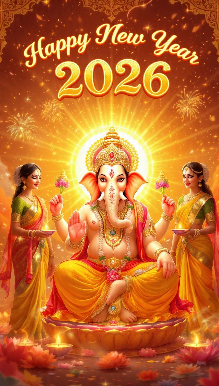 happy new year ganesha images 2026