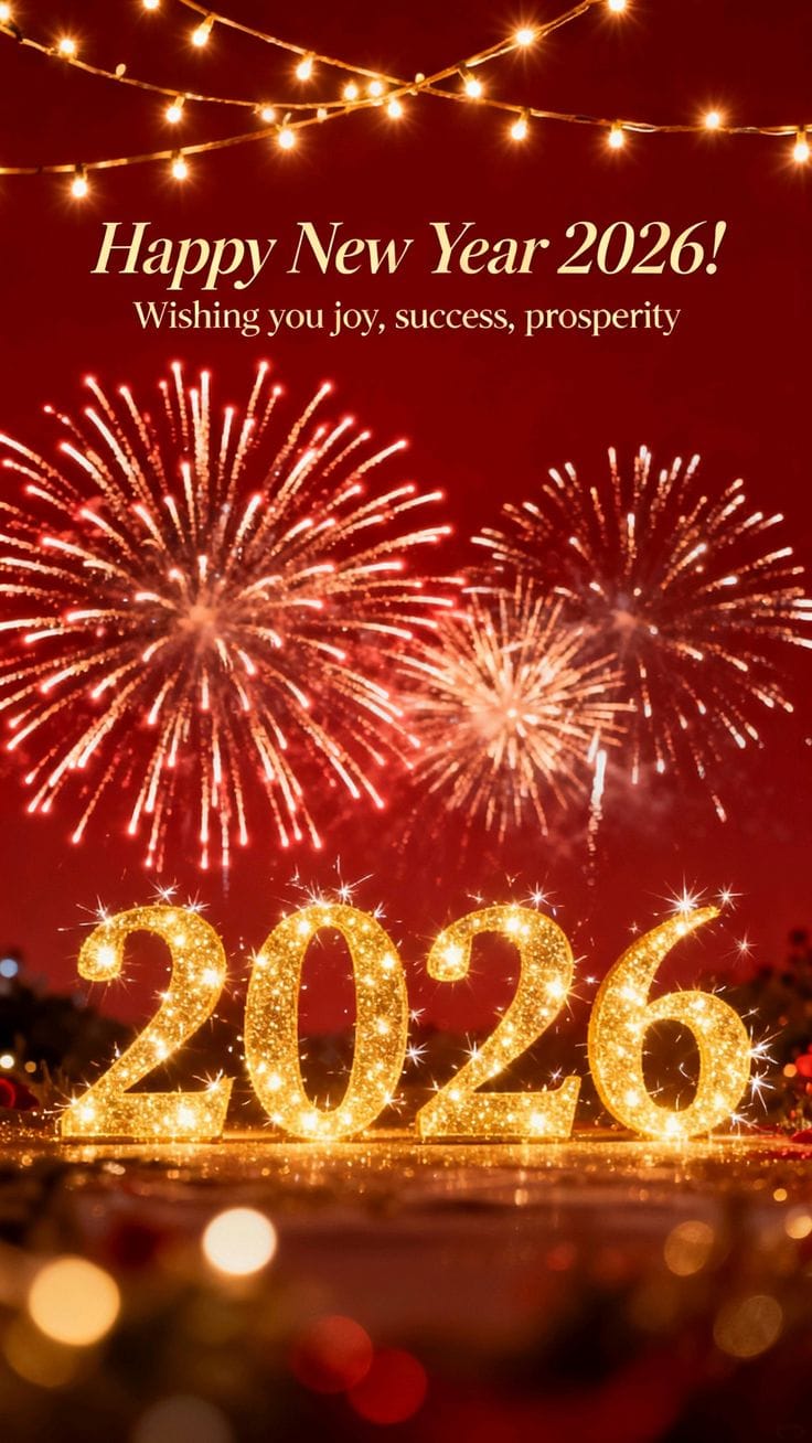 Happy new year 2026 wishes photo