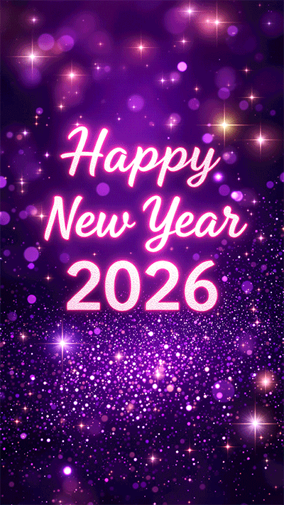 Happy new year 2026 wishes status gif
