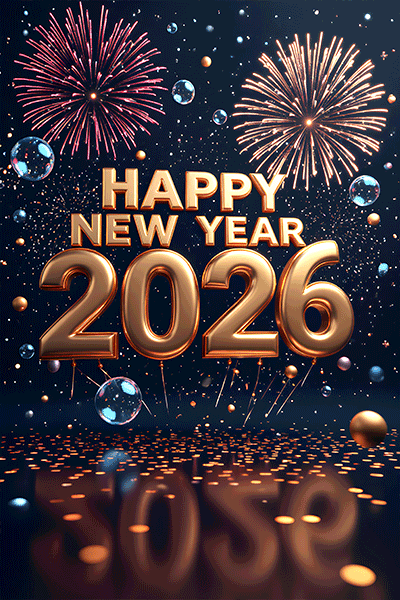 Happy new year animated gif for whatsapp