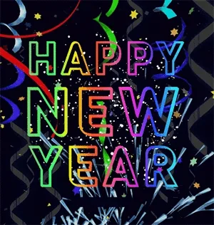 Happy new year animated gif