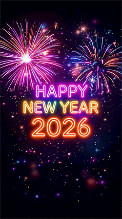 Happy new year gif 2026 beautiful
