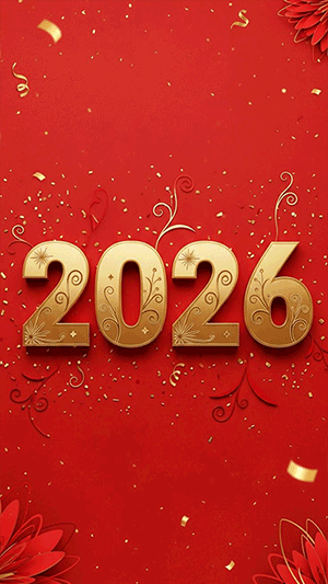 Happy new year greetings 2026 images gif