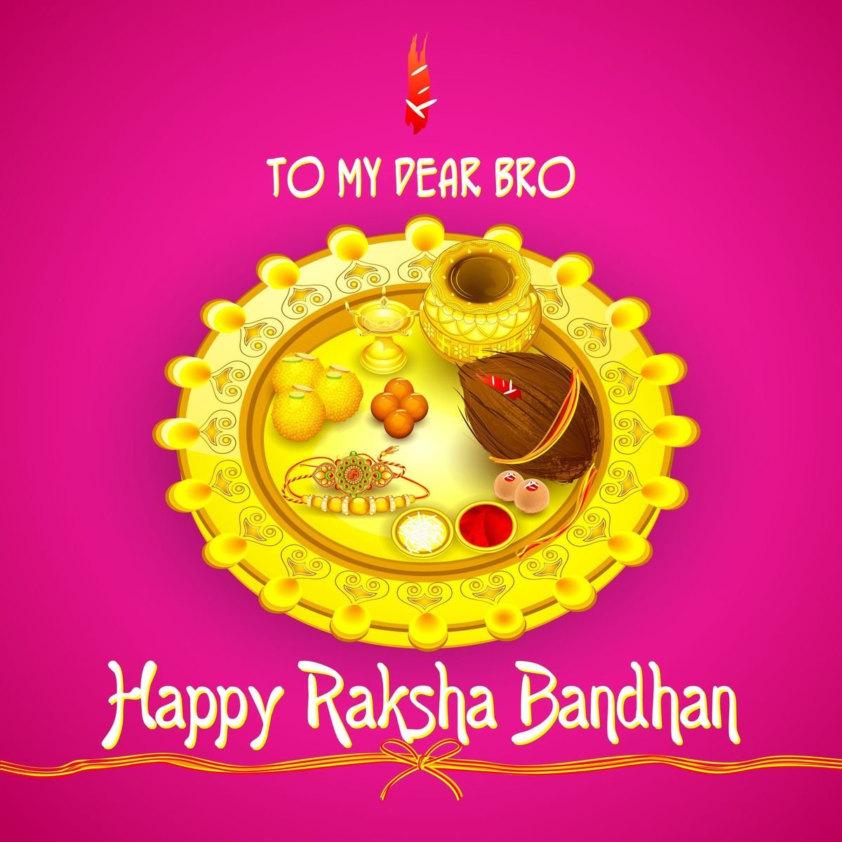 Happy raksha bandhan wishes in hindi for brother