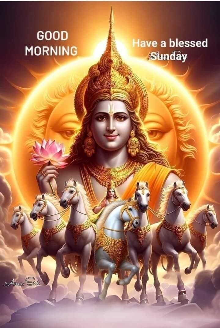 Happy sunday good morning surya dev wishes
