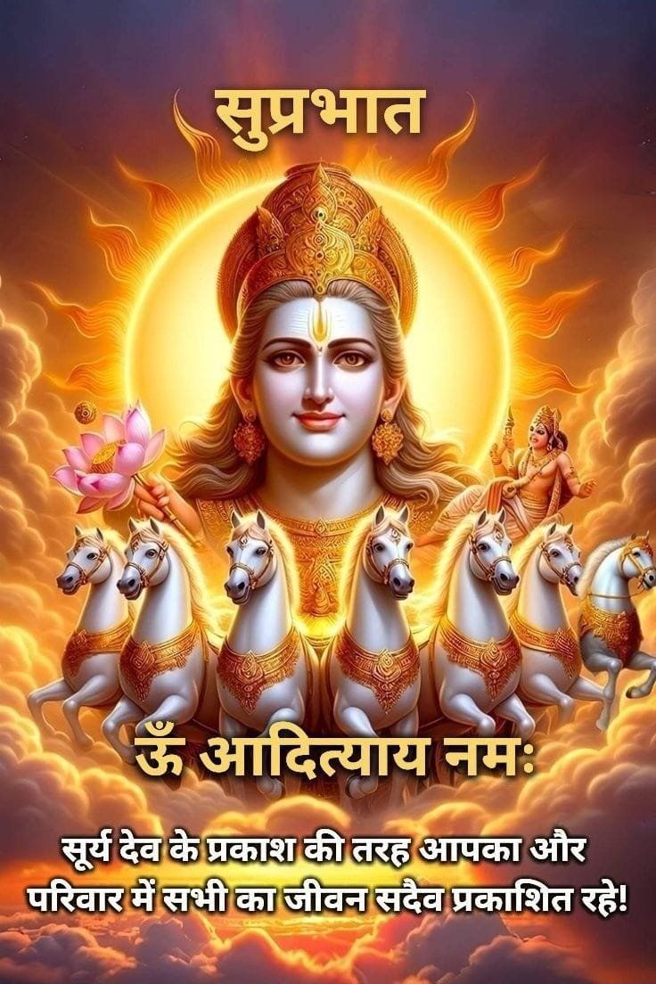 Happy sunday good morning surya dev wishes
