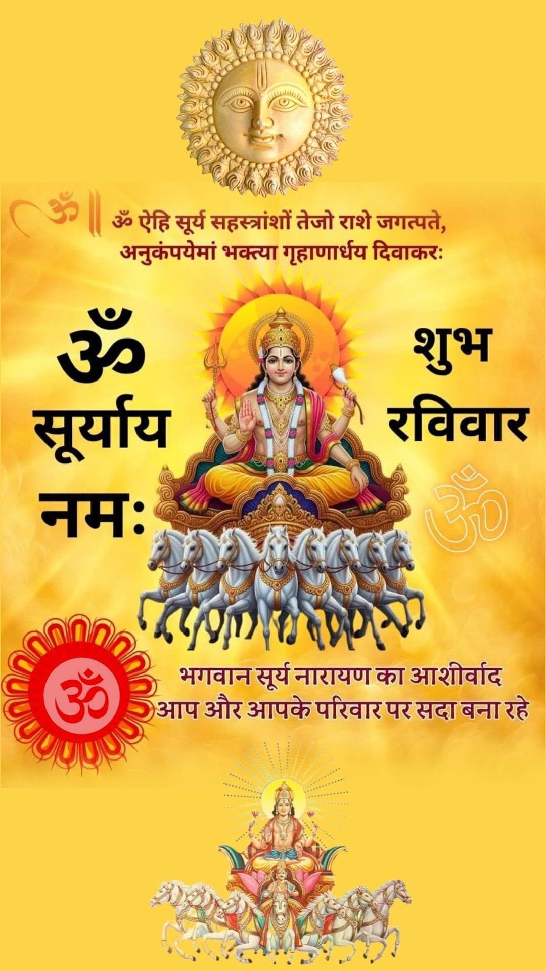 Happy sunday good morning surya dev wishes