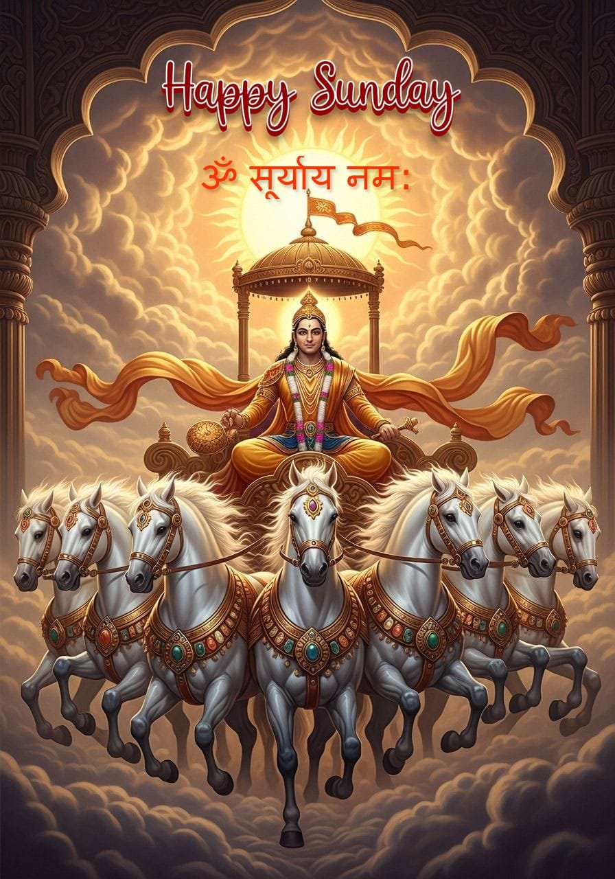 Happy sunday surya dev photo