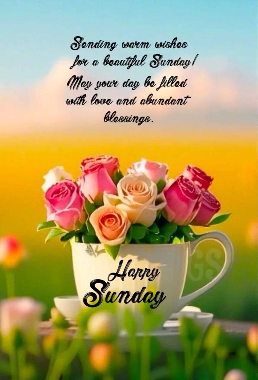 Happy sunday wishes photo