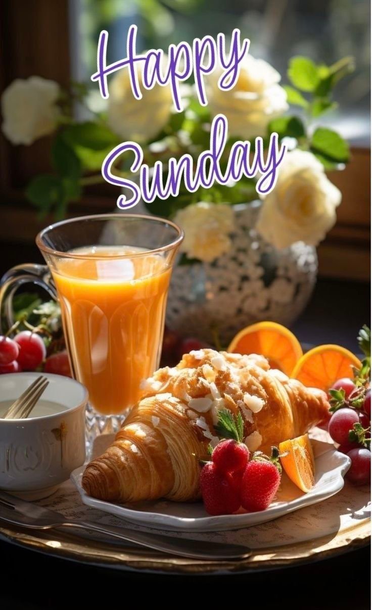 Happy sunday with breakfast