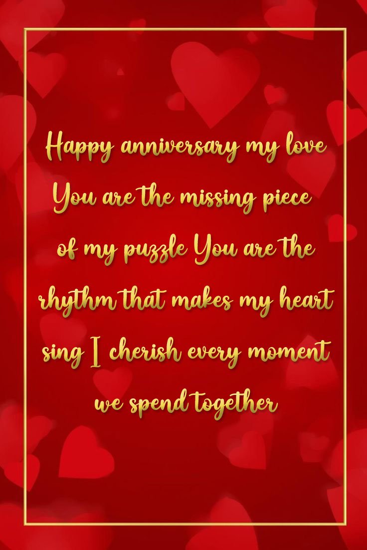 Heart touching anniversary wishes for wife