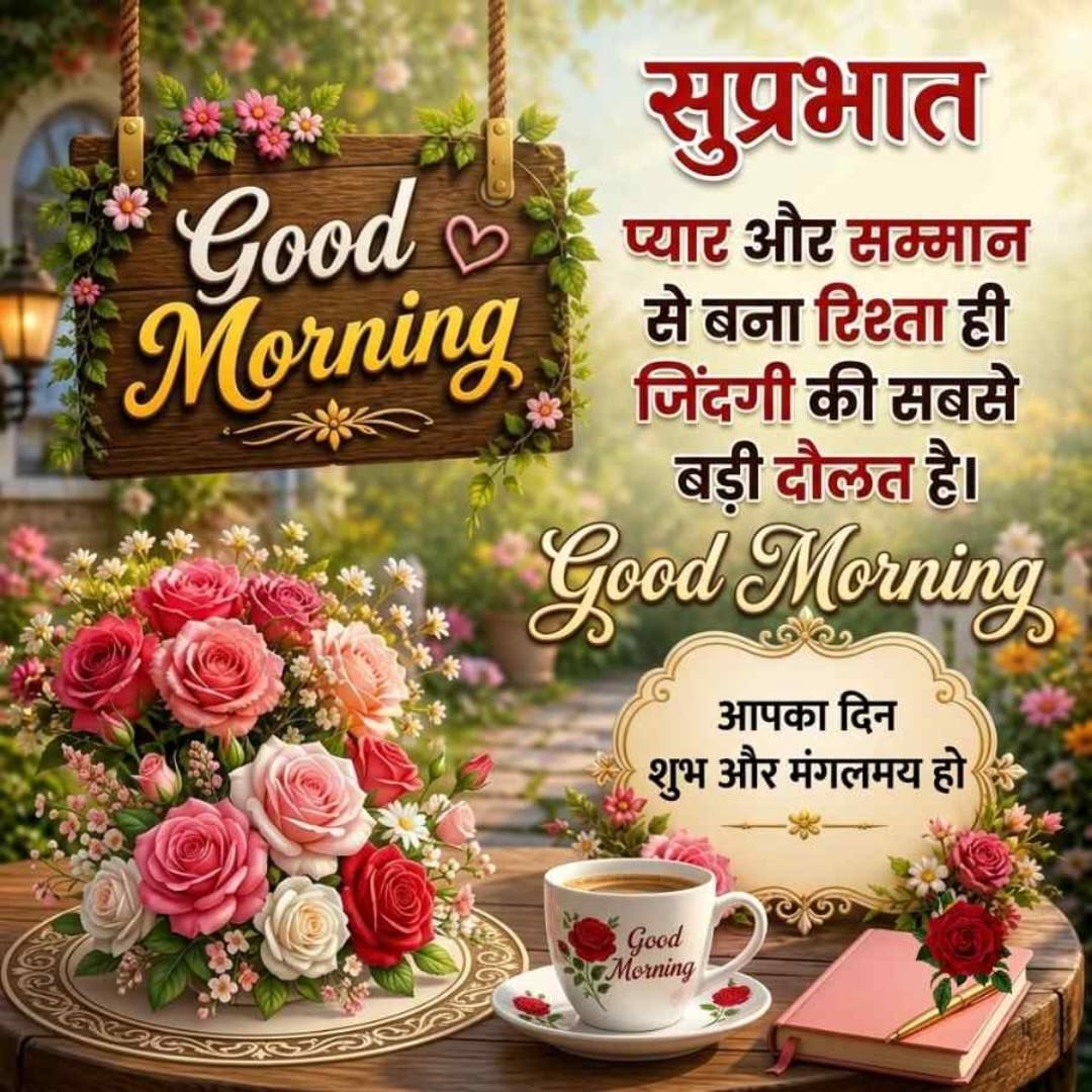 Heart touching good morning messages for friends hindi