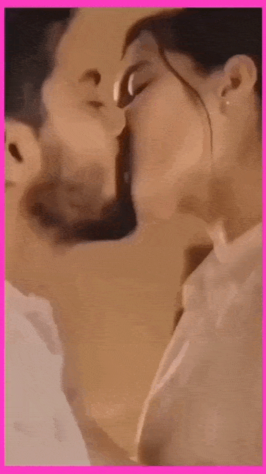 Hot romantic kiss gif