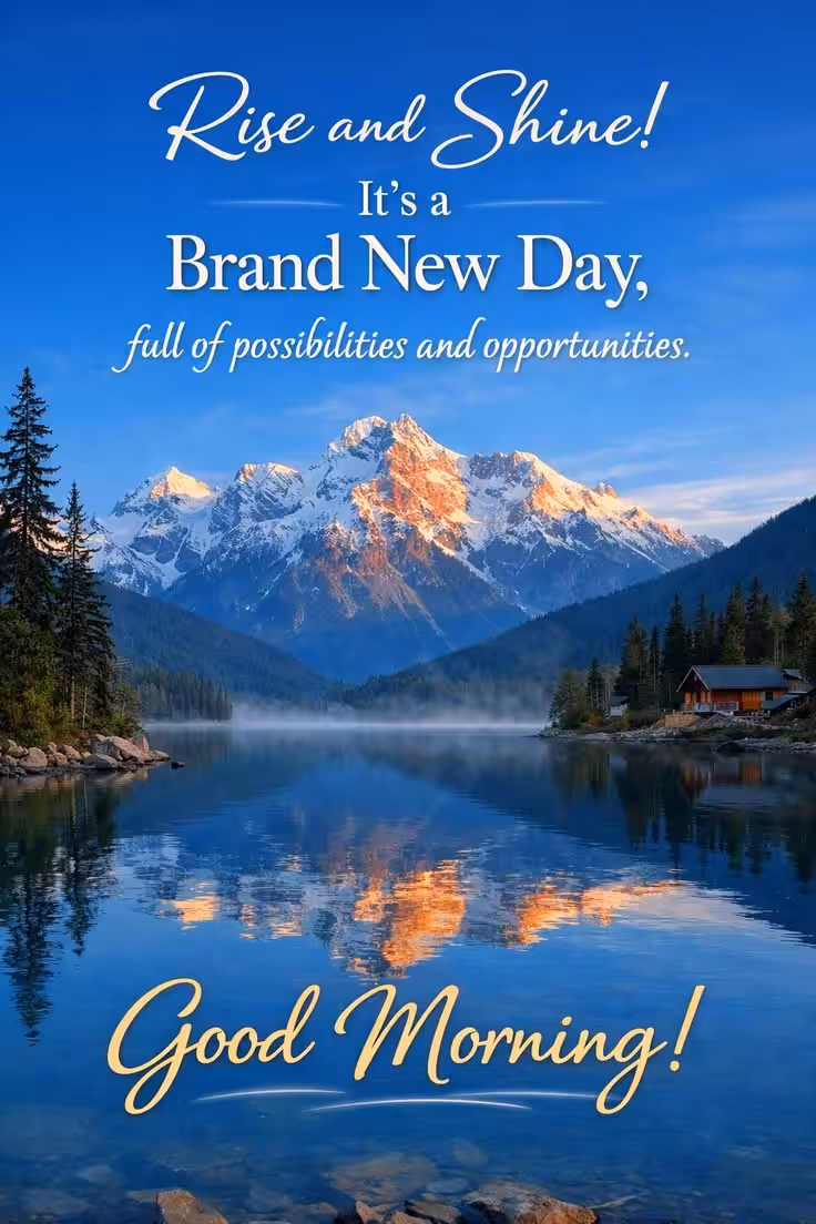 Inspirational positive good morning quotes
