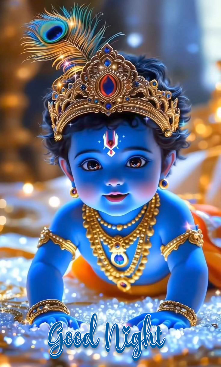 Krishna good night images full hd