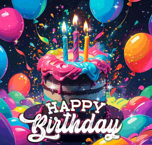 Latest Beautiful Happy Birthday Gif