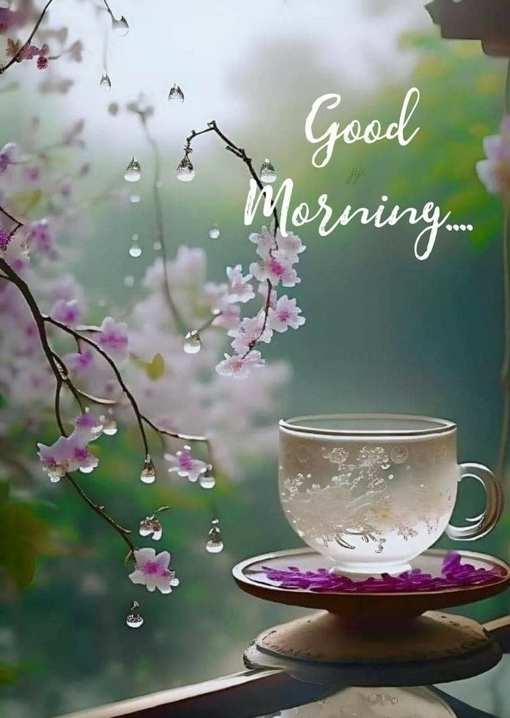 Latest beautiful rainy good morning images