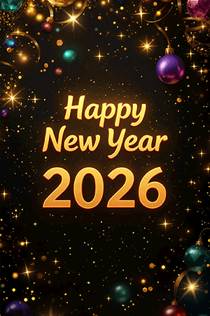 Merry christmas and happy new year gif