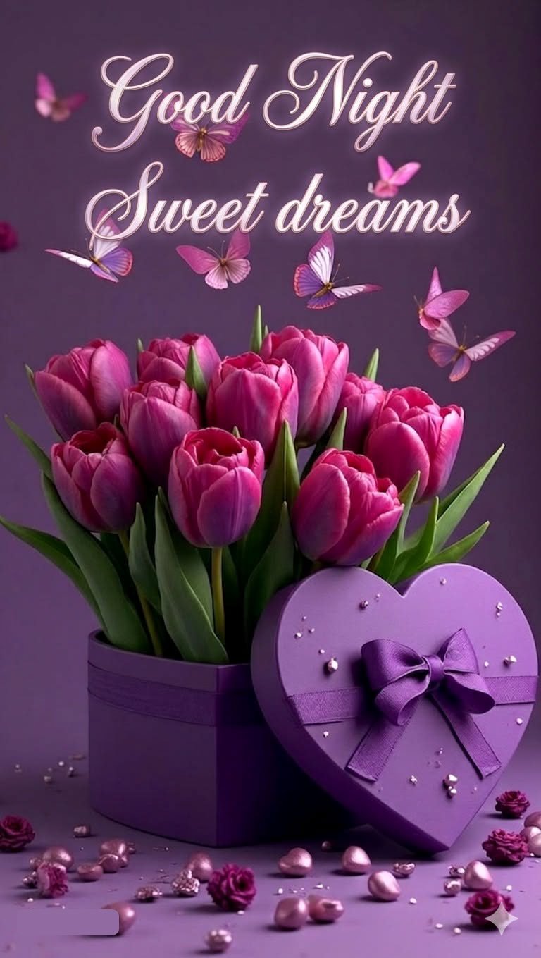 New flower good night images for whatsapp