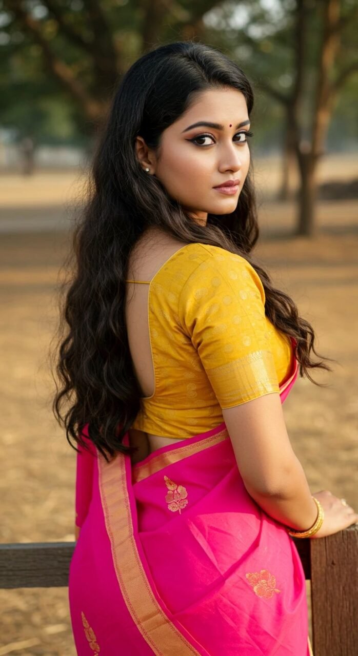 Poses for girls in saree (6)