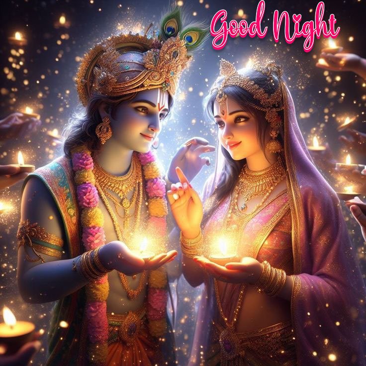 Radhe krishna night status