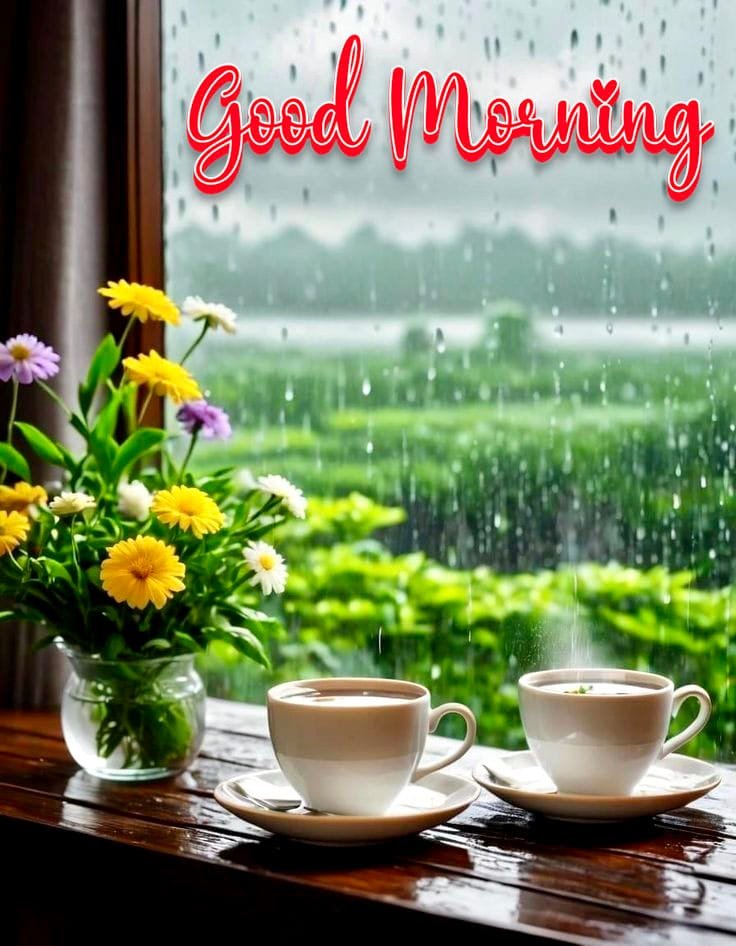 Rainy day images good morning