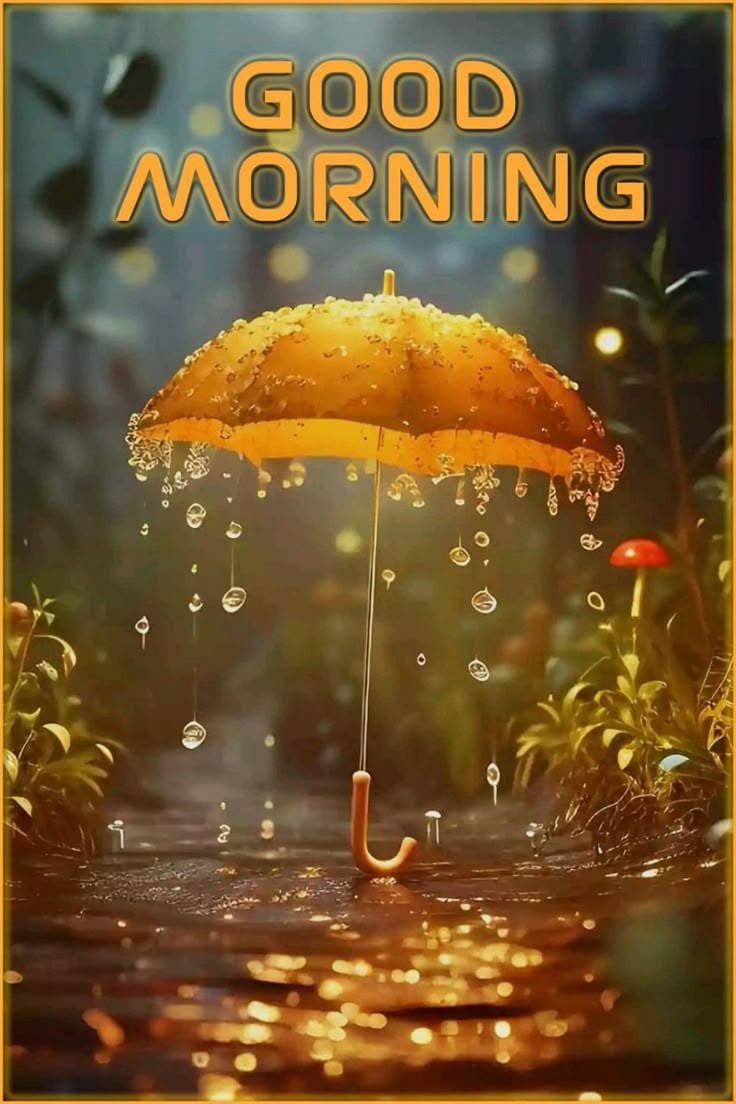 Rainy good morning images for whatsapp